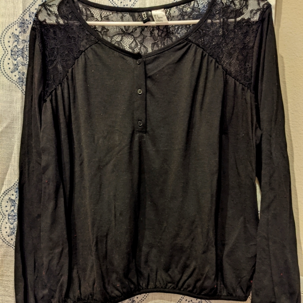 Black Lace Top